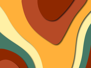 3D abstract paper art style, design layout for business presentations, flyers, posters, prints, decoration, cards, brochure cover.