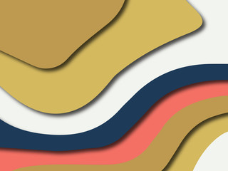 3D abstract paper art style, design layout for business presentations, flyers, posters, prints, decoration, cards, brochure cover.