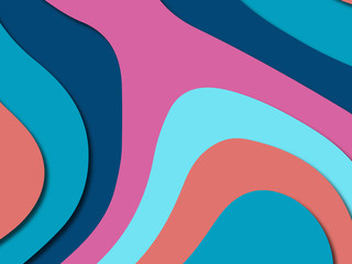 3D abstract paper art style, design layout for business presentations, flyers, posters, prints, decoration, cards, brochure cover.