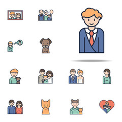 groom cartoon icon. Family icons universal set for web and mobile