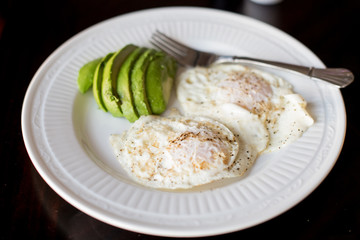 Eggs and avocado