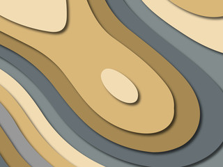 Obraz premium 3D abstract paper art style, design layout for business presentations, flyers, posters, prints, decoration, cards, brochure cover.