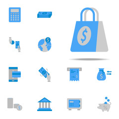 Bag, dollar, shop, money icon. Finance & Money icons universal set for web and mobile