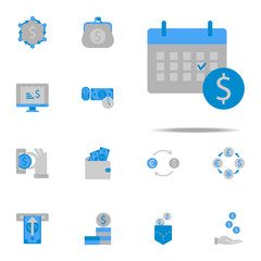 Calendar, date, payment, scheduled icon. Finance & Money icons universal set for web and mobile