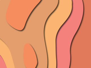 3D abstract paper art style, design layout for business presentations, flyers, posters, prints, decoration, cards, brochure cover.