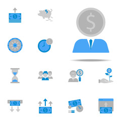 Money, businessman, dollar, investor icon. Finance & Money icons universal set for web and mobile