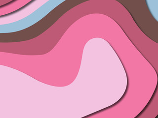 3D abstract paper art style, design layout for business presentations, flyers, posters, prints, decoration, cards, brochure cover.