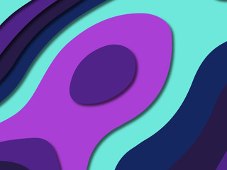 3D abstract paper art style, design layout for business presentations, flyers, posters, prints, decoration, cards, brochure cover.