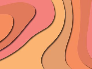 3D abstract paper art style, design layout for business presentations, flyers, posters, prints, decoration, cards, brochure cover.