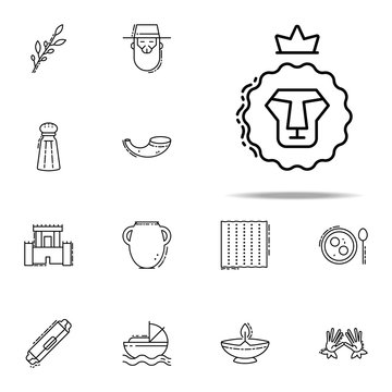 Lion of Judah icon. Judaism icons universal set for web and mobile