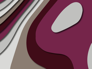 3D abstract paper art style, design layout for business presentations, flyers, posters, prints, decoration, cards, brochure cover.