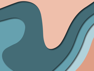 3D abstract paper art style, design layout for business presentations, flyers, posters, prints, decoration, cards, brochure cover.