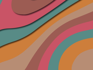 3D abstract paper art style, design layout for business presentations, flyers, posters, prints, decoration, cards, brochure cover.