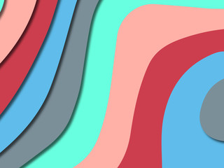 3D abstract paper art style, design layout for business presentations, flyers, posters, prints, decoration, cards, brochure cover.