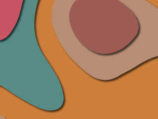 3D abstract paper art style, design layout for business presentations, flyers, posters, prints, decoration, cards, brochure cover.