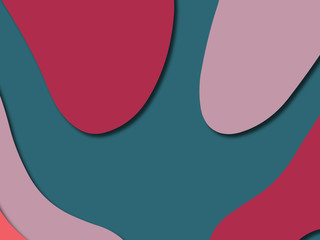 3D abstract paper art style, design layout for business presentations, flyers, posters, prints, decoration, cards, brochure cover.