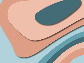 3D abstract paper art style, design layout for business presentations, flyers, posters, prints, decoration, cards, brochure cover.