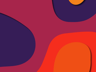 3D abstract paper art style, design layout for business presentations, flyers, posters, prints, decoration, cards, brochure cover.