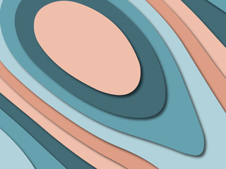 3D abstract paper art style, design layout for business presentations, flyers, posters, prints, decoration, cards, brochure cover.