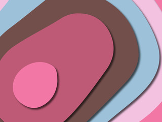 3D abstract paper art style, design layout for business presentations, flyers, posters, prints, decoration, cards, brochure cover.