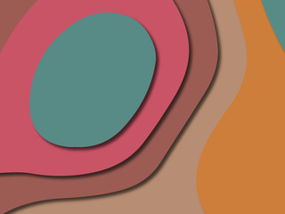 3D abstract paper art style, design layout for business presentations, flyers, posters, prints, decoration, cards, brochure cover.