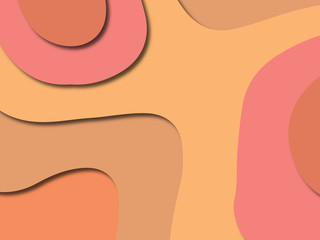 3D abstract paper art style, design layout for business presentations, flyers, posters, prints, decoration, cards, brochure cover.