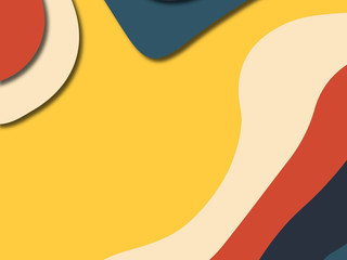 3D abstract paper art style, design layout for business presentations, flyers, posters, prints, decoration, cards, brochure cover.