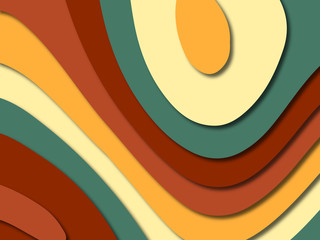 3D abstract paper art style, design layout for business presentations, flyers, posters, prints, decoration, cards, brochure cover.