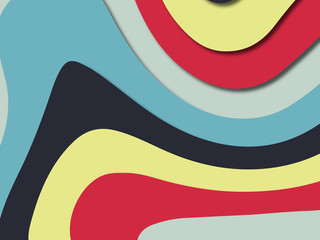 3D abstract paper art style, design layout for business presentations, flyers, posters, prints, decoration, cards, brochure cover.