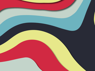 3D abstract paper art style, design layout for business presentations, flyers, posters, prints, decoration, cards, brochure cover.