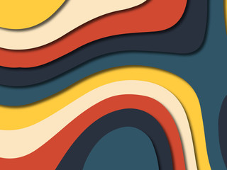 3D abstract paper art style, design layout for business presentations, flyers, posters, prints, decoration, cards, brochure cover.