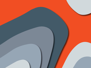 3D abstract paper art style, design layout for business presentations, flyers, posters, prints, decoration, cards, brochure cover.