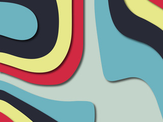 3D abstract paper art style, design layout for business presentations, flyers, posters, prints, decoration, cards, brochure cover.