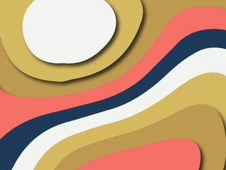 3D abstract paper art style, design layout for business presentations, flyers, posters, prints, decoration, cards, brochure cover.