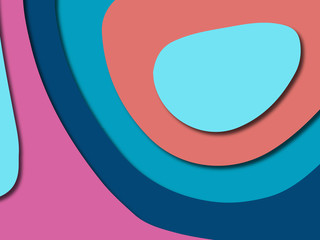 3D abstract paper art style, design layout for business presentations, flyers, posters, prints, decoration, cards, brochure cover.