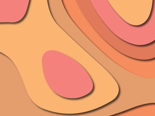 3D abstract paper art style, design layout for business presentations, flyers, posters, prints, decoration, cards, brochure cover.