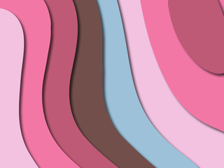 3D abstract paper art style, design layout for business presentations, flyers, posters, prints, decoration, cards, brochure cover.