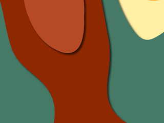 3D abstract paper art style, design layout for business presentations, flyers, posters, prints, decoration, cards, brochure cover.