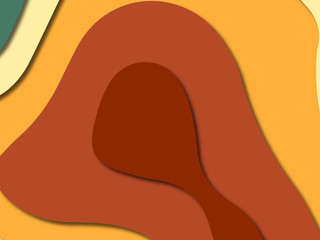 3D abstract paper art style, design layout for business presentations, flyers, posters, prints, decoration, cards, brochure cover.