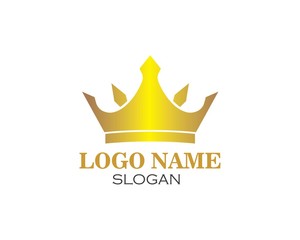 crown logo icon vector illustration