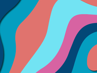 3D abstract paper art style, design layout for business presentations, flyers, posters, prints, decoration, cards, brochure cover.