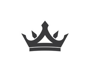 crown logo icon vector illustration
