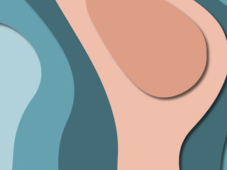 3D abstract paper art style, design layout for business presentations, flyers, posters, prints, decoration, cards, brochure cover.