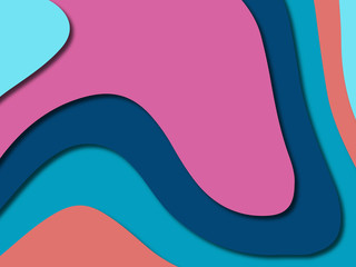 3D abstract paper art style, design layout for business presentations, flyers, posters, prints, decoration, cards, brochure cover.