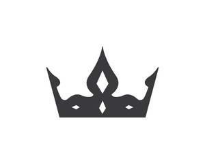 crown logo icon vector illustration
