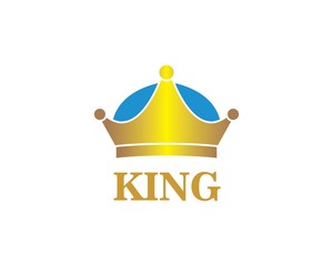 crown logo icon vector illustration