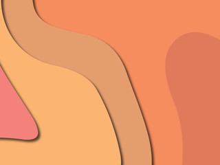 3D abstract paper art style, design layout for business presentations, flyers, posters, prints, decoration, cards, brochure cover.