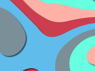 3D abstract paper art style, design layout for business presentations, flyers, posters, prints, decoration, cards, brochure cover.