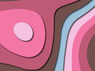 Obraz premium 3D abstract paper art style, design layout for business presentations, flyers, posters, prints, decoration, cards, brochure cover.