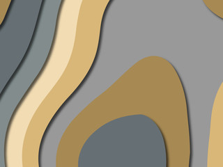 3D abstract paper art style, design layout for business presentations, flyers, posters, prints, decoration, cards, brochure cover.